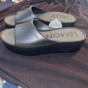 COPY - NWT Lemon Jelly Black Sandals, Slides, Platforms EU 41 US 10/10.5